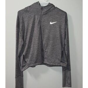 Nike Grey Zip-Up Hoodie